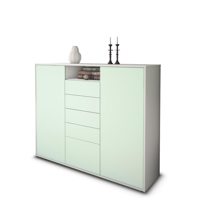 Highboard Ravena, Mint Studio (136x108x35cm) - Stil.Zeit Möbel GmbH