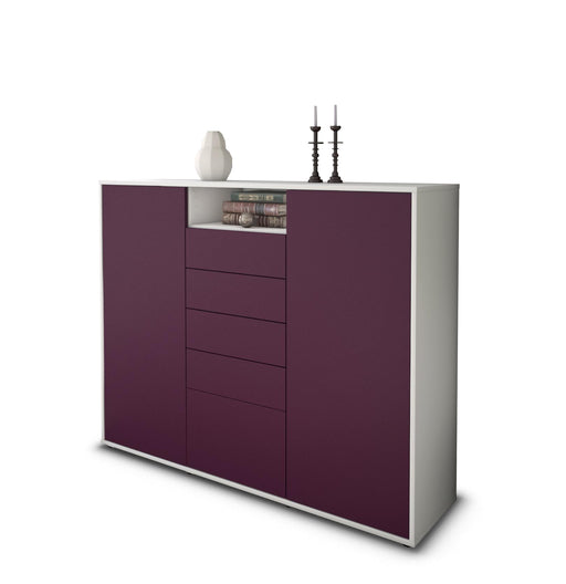 Highboard Ravena, Lila Studio (136x108x35cm) - Stil.Zeit Möbel GmbH