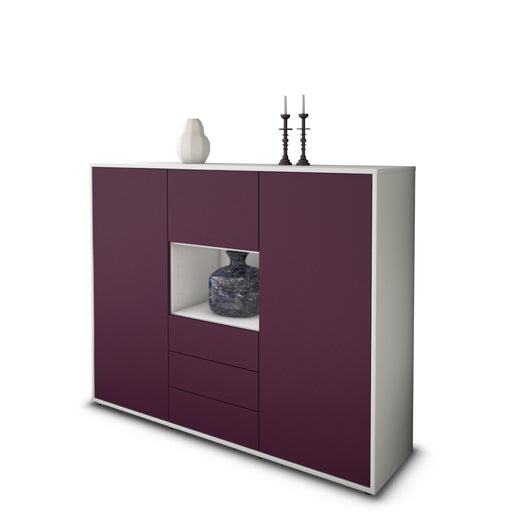 Highboard Ravenna, Lila Studio (136x108x35cm) - Stil.Zeit Möbel GmbH