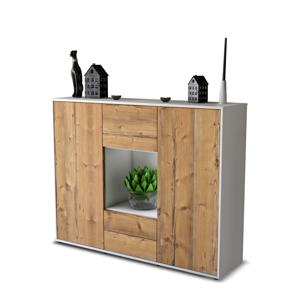 Highboard Rella, Pinie Studio (136x108x35cm) - Stil.Zeit Möbel GmbH