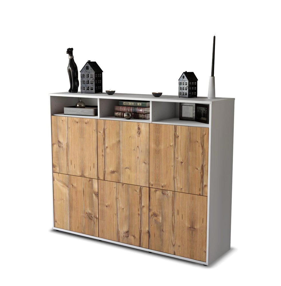 Highboard Sara, Pinie Studio (136x108x35cm) - Stil.Zeit Möbel GmbH