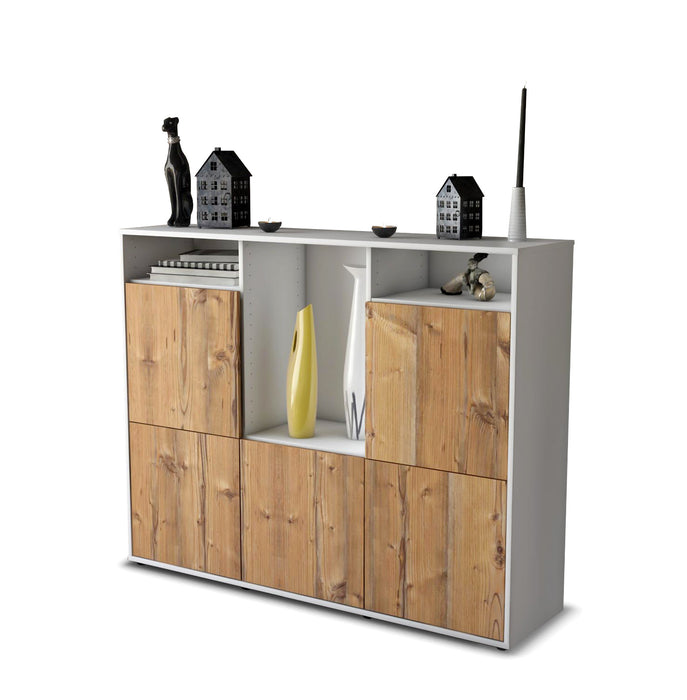 Highboard Sarina, Pinie Studio (136x108x35cm) - Stil.Zeit Möbel GmbH