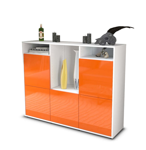 Highboard Sarina, Orange Studio (136x108x35cm) - Stil.Zeit Möbel GmbH
