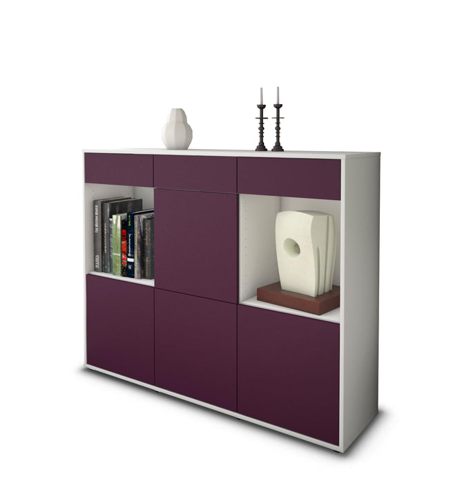 Highboard Selena, Lila Studio (136x108x35cm) - Stil.Zeit Möbel GmbH