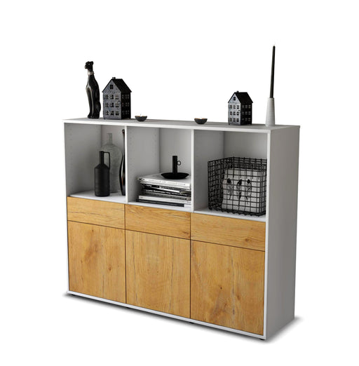 Highboard Selma, Eiche Studio (136x108x35cm) - Stil.Zeit Möbel GmbH