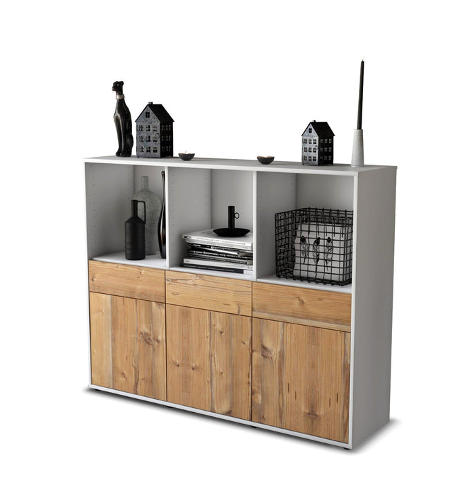 Highboard Selma, Pinie Studio (136x108x35cm) - Stil.Zeit Möbel GmbH