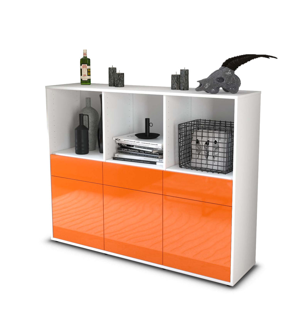 Highboard Selma, Orange Studio (136x108x35cm) - Stil.Zeit Möbel GmbH