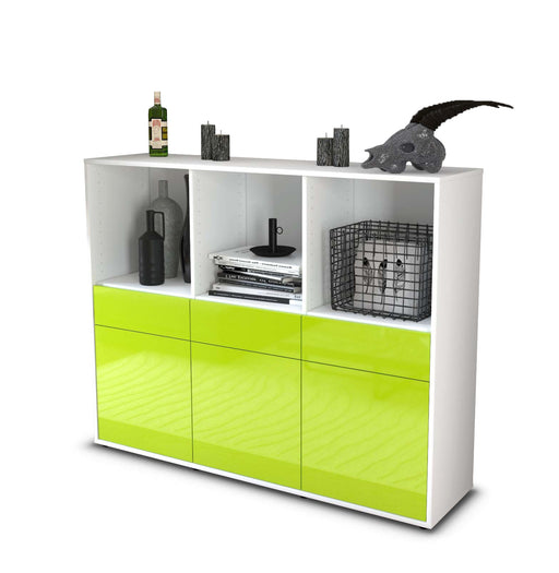 Highboard Selma, Grün Studio (136x108x35cm) - Stil.Zeit Möbel GmbH