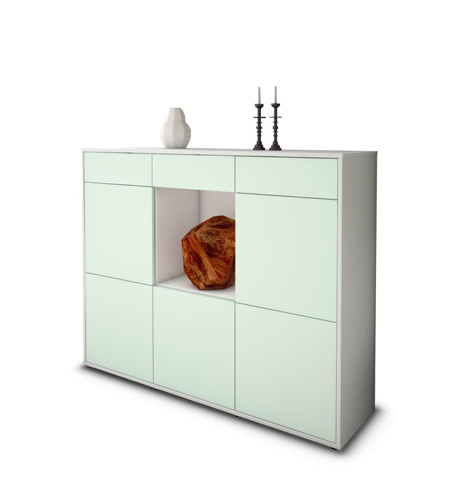 Highboard Serafina, Mint Studio (136x108x35cm) - Stil.Zeit Möbel GmbH