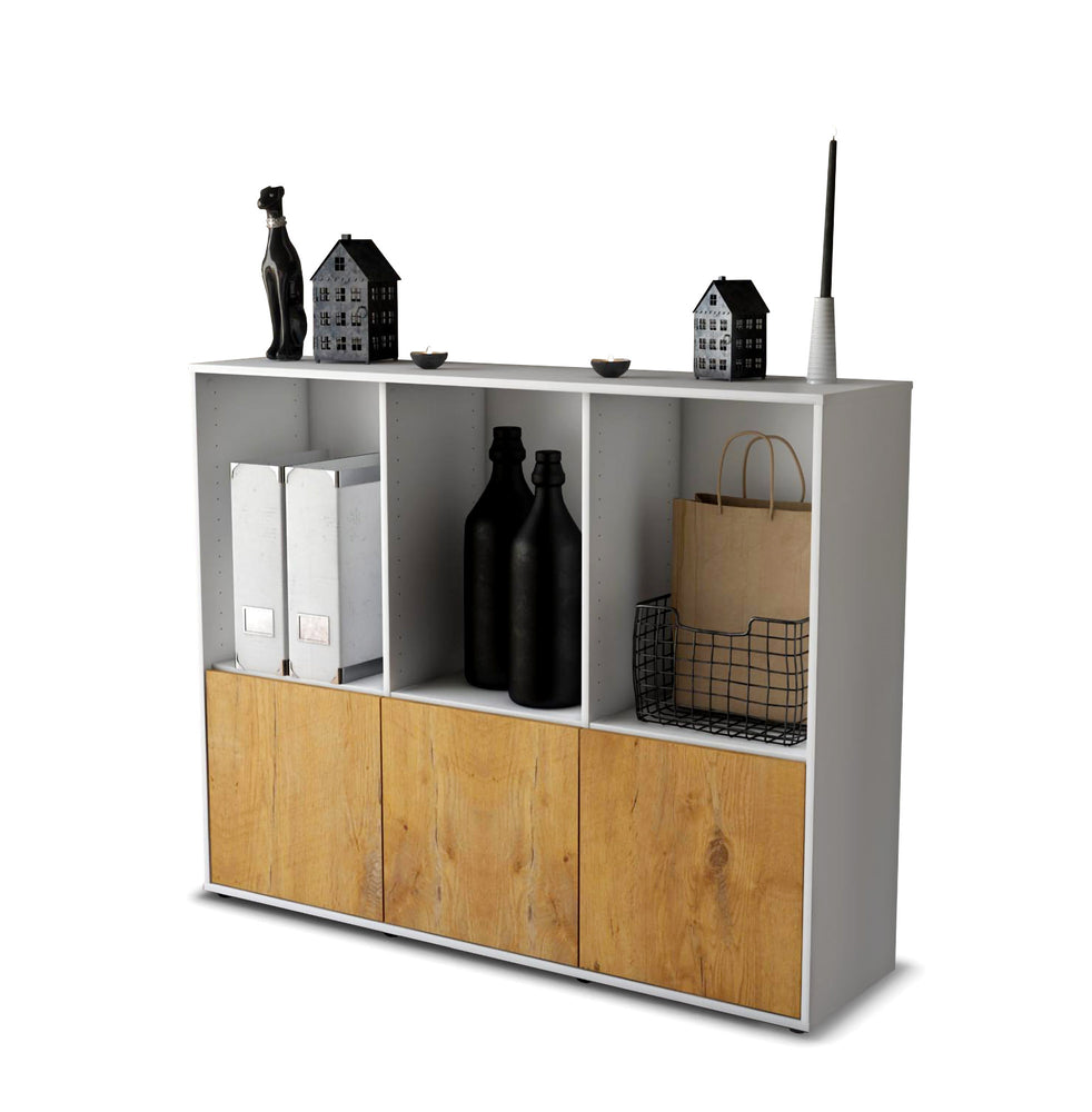 Highboard Seraphine, Eiche Studio (136x108x35cm) - Stil.Zeit Möbel GmbH