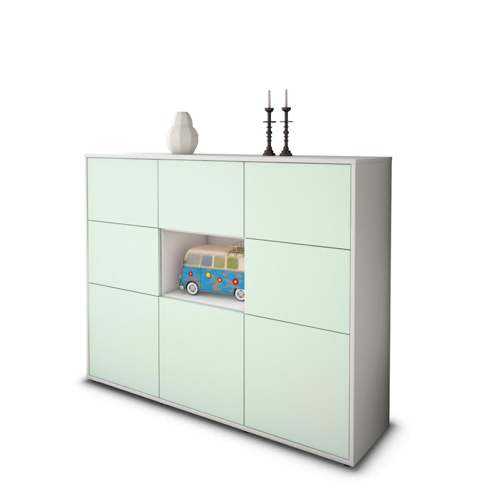 Highboard Silvia, Mint Studio (136x108x35cm) - Stil.Zeit Möbel GmbH