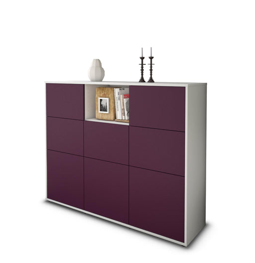 Highboard Simona, Lila Studio (136x108x35cm) - Stil.Zeit Möbel GmbH