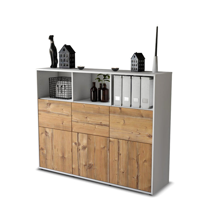 Highboard Sina, Pinie Studio (136x108x35cm) - Stil.Zeit Möbel GmbH