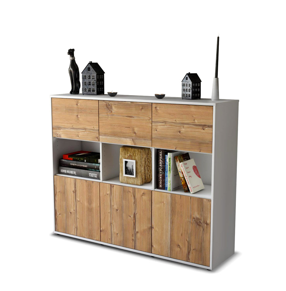 Highboard Sira, Pinie Studio (136x108x35cm) - Stil.Zeit Möbel GmbH