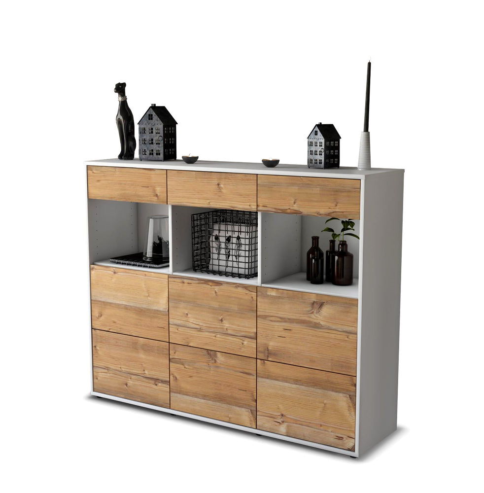 Highboard Stella, Pinie Studio (136x108x35cm) - Stil.Zeit Möbel GmbH