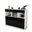 Highboard Stella, Schwarz Studio (136x108x35cm) - Stil.Zeit Möbel GmbH