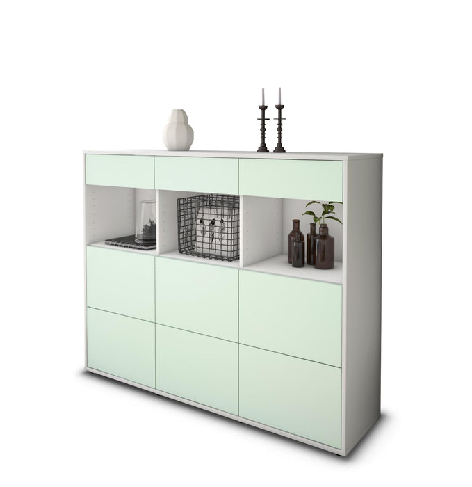 Highboard Stella, Mint Studio (136x108x35cm) - Stil.Zeit Möbel GmbH