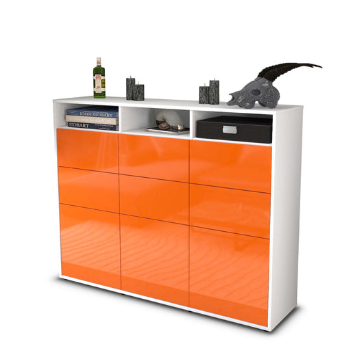 Highboard Tatiana, Orange Studio (136x108x35cm) - Stil.Zeit Möbel GmbH