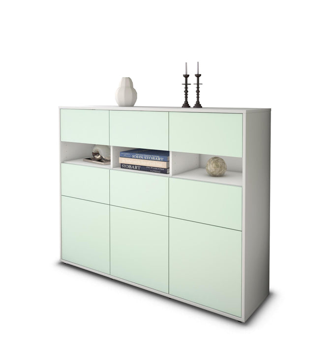 Highboard Teresa, Mint Studio (136x108x35cm) - Stil.Zeit Möbel GmbH