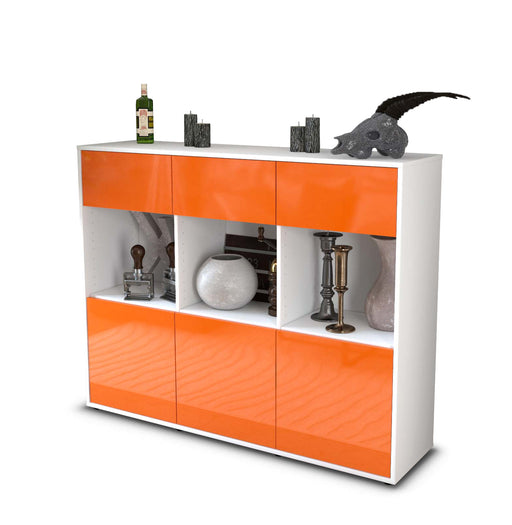 Highboard Tessa, Orange Studio (136x108x35cm) - Stil.Zeit Möbel GmbH