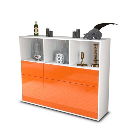 Highboard Theresia, Orange Studio (136x108x35cm) - Stil.Zeit Möbel GmbH