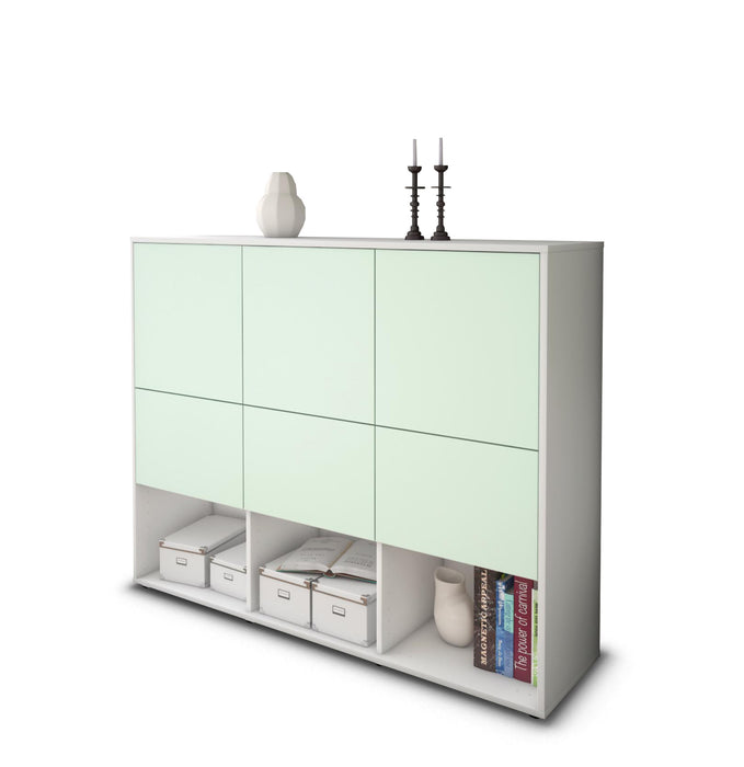 Highboard Zaccaria, Mint Studio (136x108x35cm) - Stil.Zeit Möbel GmbH