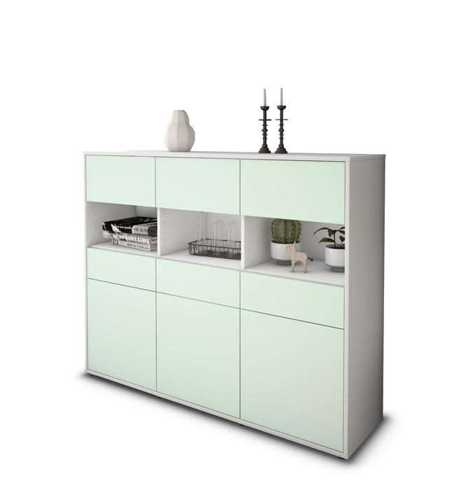 Highboard Tizia, Mint Studio (136x108x35cm) - Stil.Zeit Möbel GmbH