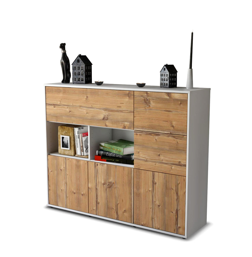 Highboard Velia, Pinie Studio (136x108x35cm) - Stil.Zeit Möbel GmbH