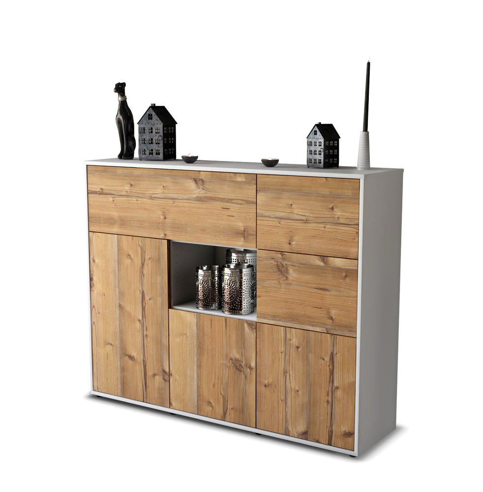 Highboard Verena, Pinie Studio (136x108x35cm) - Stil.Zeit Möbel GmbH