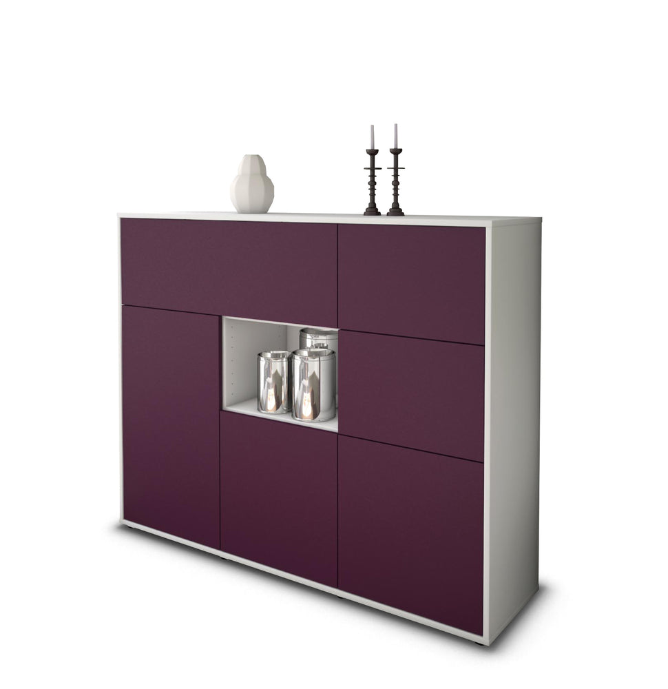 Highboard Verena, Lila Studio (136x108x35cm) - Stil.Zeit Möbel GmbH