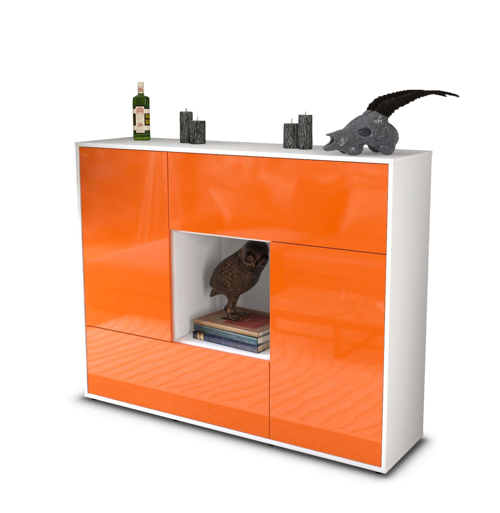 Highboard Vicky, Orange Studio (136x108x35cm) - Stil.Zeit Möbel GmbH