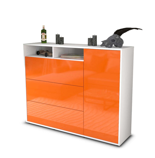 Highboard Vita, Orange Studio (136x108x35cm) - Stil.Zeit Möbel GmbH