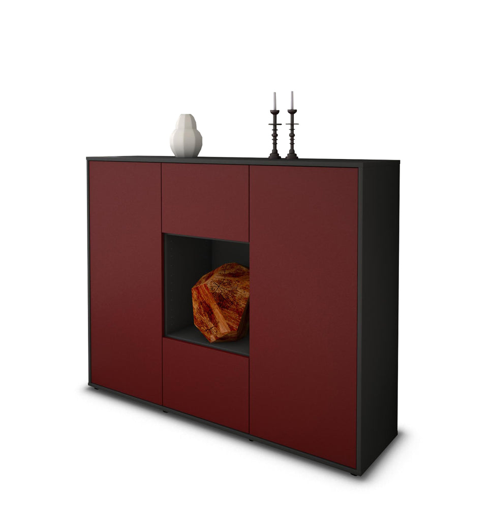 Highboard Mali, Bordeaux Studio (136x108x35cm) - Stil.Zeit Möbel GmbH