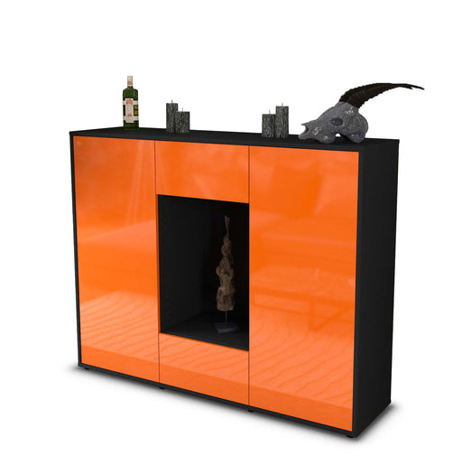 Highboard Malina, Orange Studio (136x108x35cm) - Stil.Zeit Möbel GmbH