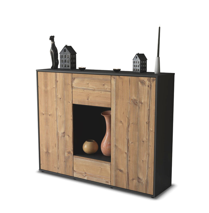 Highboard Manuela, Pinie Studio (136x108x35cm) - Stil.Zeit Möbel GmbH