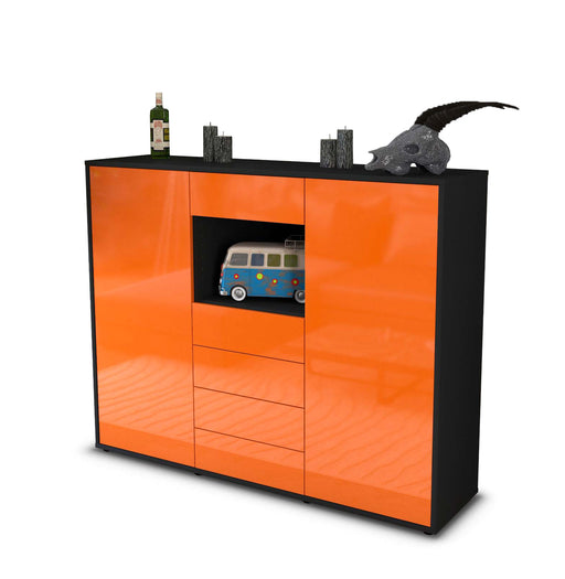 Highboard Marie, Orange Studio (136x108x35cm) - Stil.Zeit Möbel GmbH