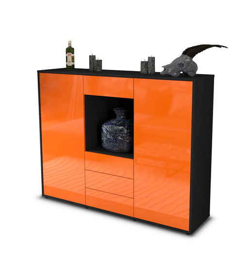 Highboard Mariella, Orange Studio (136x108x35cm) - Stil.Zeit Möbel GmbH