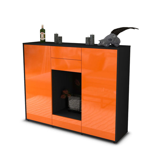 Highboard Marika, Orange Studio (136x108x35cm) - Stil.Zeit Möbel GmbH