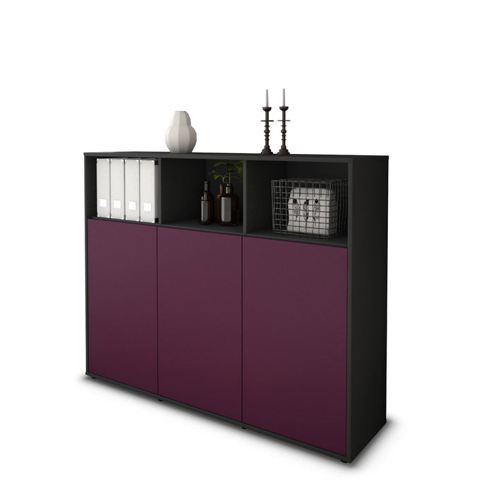 Highboard Marina, Lila Studio (136x108x35cm) - Stil.Zeit Möbel GmbH