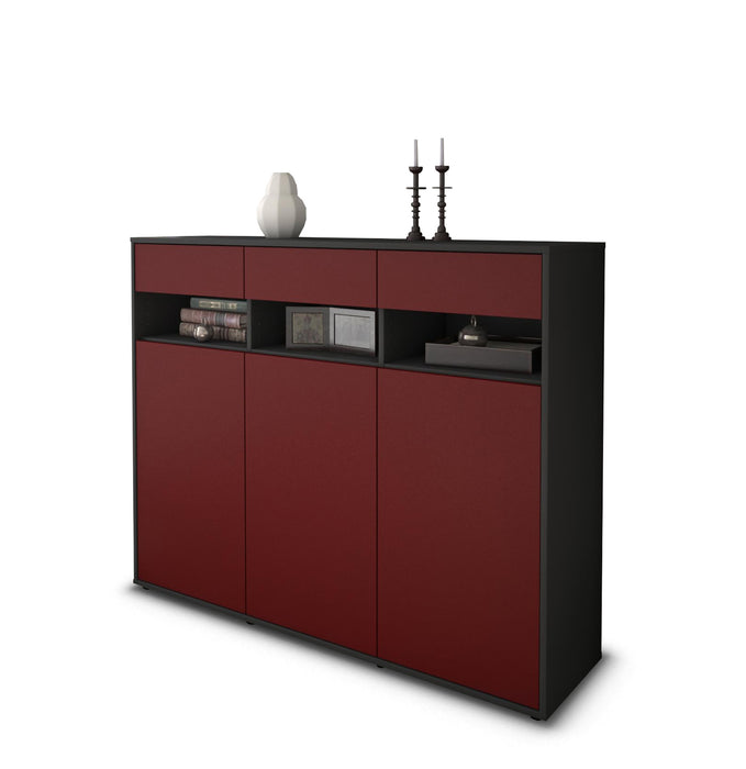 Highboard Marlene, Bordeaux Studio (136x108x35cm) - Stil.Zeit Möbel GmbH