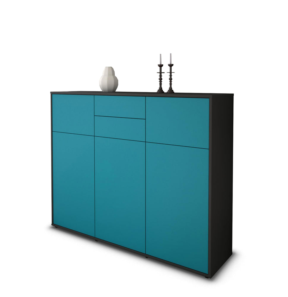 Highboard Matea, Türkis Studio (136x108x35cm) - Stil.Zeit Möbel GmbH