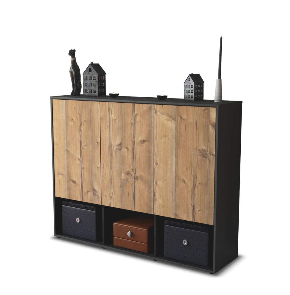 Highboard Mea, Pinie Studio (136x108x35cm) - Stil.Zeit Möbel GmbH