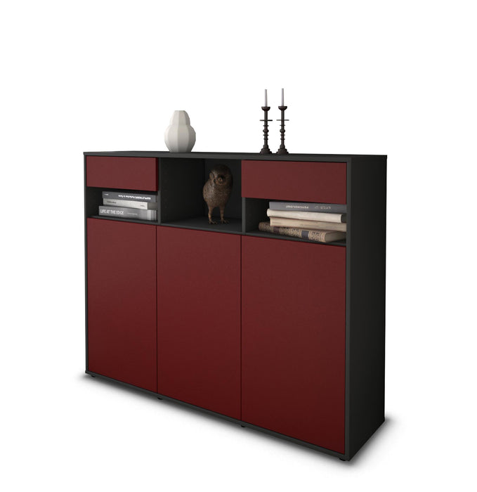 Highboard Mena, Bordeaux Studio (136x108x35cm) - Stil.Zeit Möbel GmbH