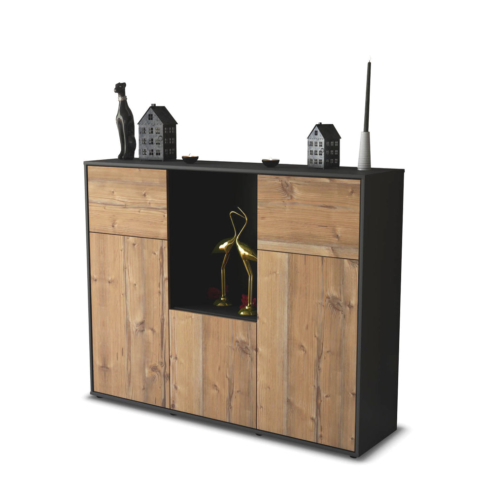 Highboard Michelle, Pinie Studio (136x108x35cm) - Stil.Zeit Möbel GmbH