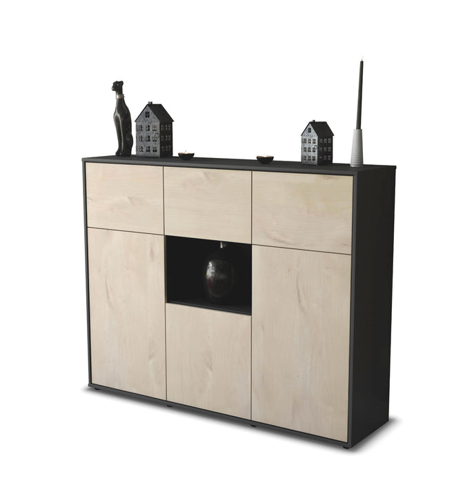 Highboard Milena, Zeder Studio (136x108x35cm) - Stil.Zeit Möbel GmbH