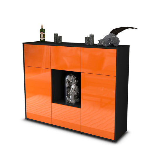 Highboard Milou, Orange Studio (136x108x35cm) - Stil.Zeit Möbel GmbH