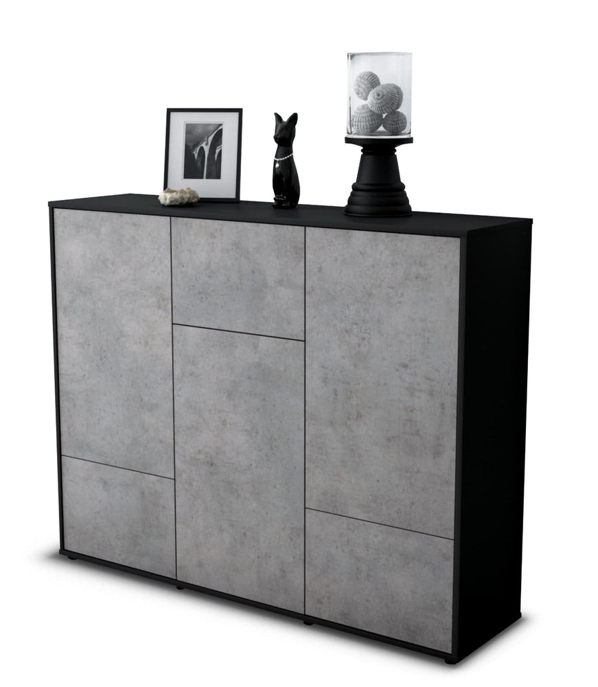 Highboard Mira, Beton Studio (136x108x35cm) - Stil.Zeit Möbel GmbH