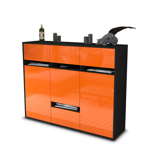 Highboard Monia, Orange Studio (136x108x35cm) - Stil.Zeit Möbel GmbH
