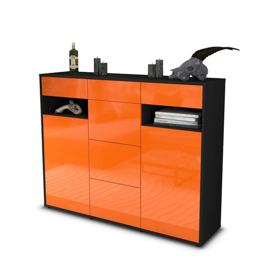 Highboard Nevia, Orange Studio (136x108x35cm) - Stil.Zeit Möbel GmbH