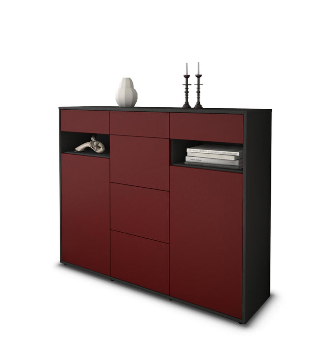 Highboard Nevia, Bordeaux Studio (136x108x35cm) - Stil.Zeit Möbel GmbH